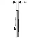 Geberit Sigma 30 Система змиву пісуару, хром мат/глянець (116.017.JQ.1)