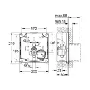 Grohe Rapid U Смывное устройство для писсуара (37338000)