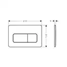 Hansgrohe iFrame Original Q Кнопка смыва, Matt Black (66001670)