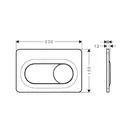 Hansgrohe iFrame Original S Кнопка смыва, Матовый черный (66002670)