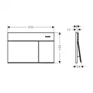 Hansgrohe iFrame Element E Кнопка смыва, Matt White (66003700)