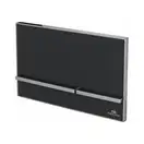 Кнопка змиву Noken Crystal Smart-line подвійна, чорна (100104500)