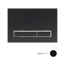 Qtap Nest Панель смыва для унитаза, матовый черный (QT0111M08V1091MB)
