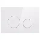 Qtap Nest Панель смыва для унитаза, белая (QT0111M11110W)