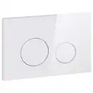 Qtap Nest Панель смыва для унитаза, белая (QT0111M11110W)