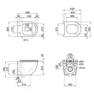 Комплект Grohe Set Унітаз ELLIPSE-0301-R + Інсталяція Grohe Rapid SL 38772001 (38772001ELLIPS0301R)