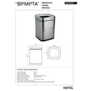 Відро для сміття 9 л Hotel (137115225), Bemeta