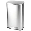 Відро для сміття з плавним закриттям прямокутне Mixxus Bevel-TC0112 SS Color 12л колір наржавійка ( (MI7087)