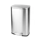 Відро для сміття з плавним закриттям прямокутне Mixxus Bevel-TC0112 SS Color 12л колір наржавійка ( (MI7087)