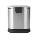 Відро для сміття з плавним закриттям овальне Mixxus Premium Strong-TC0105 SS Color 5л колір наржаві (MI7080)