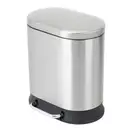 Відро для сміття з плавним закриттям овальне Mixxus Premium Strong-TC0105 SS Color 5л колір наржаві (MI7080)