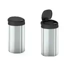Відро для сміття сенсорне кругле Mixxus Premium Ellipse-TC0109 Chrome-Black 9л (хром-чорне) (MI7083