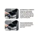 Відро для сміття сенсорне кругле Mixxus Premium Ellipse-TC0109 Chrome-Black 9л (хром-чорне) (MI7083