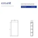 Шафка підвісна Moduo 40 сіра Cersanit (FZZH1000841784)