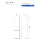 Cersanit Пенал CREA 40/25 білий Церсаніт УКРАЇНА (FZZP1001461789)