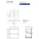 Сет B02 Moduo Slim 50 білий Cersanit (SZFZ1003776661)