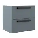 Комплект мебели 60 см Devit Fresh, синий матовый, ручки чёрные 088723B