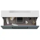 Комплект мебели 80 см Devit Fresh, синий матовый, ручки чёрные 088730B