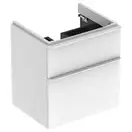 Тумба под раковину Geberit Smyle Square 58,4 см, белый глянцевый (500.352.00.1)