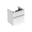 Тумба под раковину Geberit Smyle Square 58,4 см, белый глянцевый (500.352.00.1)