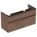 Тумба под двойную раковину Geberit Smyle Square 118,4 см, орех тёмный (500.356.JR.1)