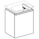 Тумба Geberit Smyle Square 53,6 см, корпус и фасад - белый глянец / ручка - белый мат 500.366.00.1