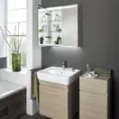 Зеркальный шкаф Geberit Option с подсветкой 90 х h70 х 15 см (500.583.00.1)