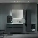 Зеркальный шкаф Geberit Option с подсветкой 90 х h70 х 15 см (500.583.00.1)