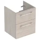 Тумба под раковину Geberit Selnova Square, slim rim 55 см, орех светлый 501.203.00.1