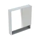 Geberit SELNOVA Square шкафчик зеркальный 78,8*85*17,5см, двухдверный, белый глянец (501.268.00.1)