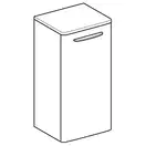 Шкафчик Geberit Selnova Square 33 х 33,5 х h65,4 см, лава матовая (501.393.JK.1)