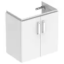 Тумба под раковину Geberit Selnova Compact 59,7 см, белый глянцевый (501.658.01.1)