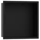 Настенная ниша со встроенной рамой Hansgrohe XtraStoris Original 30 x 30 x 10 см, чёрный матовый (56061670) фото 1 Aquada.com.ua