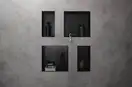 Настенная ниша со встроенной рамой Hansgrohe XtraStoris Original 30 x 30 x 10 см, чёрный матовый (56061670) фото 2 Aquada.com.ua