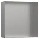 Ниша в стене с открытой рамой Hansgrohe XtraStoris Minimalistic 30 х 30 х 10 см, матовая нержавеющая сталь (56073800) фото 1 Aquada.com.ua