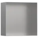 Ниша в стене с открытой рамой Hansgrohe XtraStoris Minimalistic 30 х 30 х 14 см, матовая нержавеющая сталь (56079800) фото 1 Aquada.com.ua