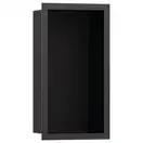 Настенная ниша с дизайнерской рамкой Hansgrohe XtraStoris Individual 30 х 15 х 10 см, чёрный матовый хром (56095340) фото 1 Aquada.com.ua