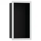 Настенная ниша с дизайнерской рамкой Hansgrohe XtraStoris Individual 30 х 15 х 10 см, белый матовый (56095700) фото 1 Aquada.com.ua