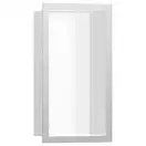 Настенная ниша с дизайнерской рамкой Hansgrohe XtraStoris Individual 30 х 15 х 10 см, матовая нержавеющая сталь (56096800) фото 1 Aquada.com.ua