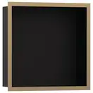 Настенная ниша с дизайнерской рамкой Hansgrohe XtraStoris Individual 30 х 30 х 10 см, матовая бронза (56098140) фото 1 Aquada.com.ua