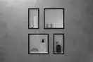 Настенная ниша с дизайнерской рамкой Hansgrohe XtraStoris Individual 30 х 30 х 10 см, чёрный матовый (56099670) фото 2 Aquada.com.ua