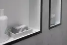 Настенная ниша с дизайнерской рамкой Hansgrohe XtraStoris Individual 30 х 30 х 10 см, чёрный матовый (56099670) фото 3 Aquada.com.ua