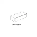Nic-Design Тумба Nic Design Elen 120 MDF, Noce canaletto (010736025)