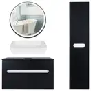 Комплект мебели для ванной Qtap тумба + раковина + зеркало + пенал QT044VI43004