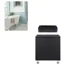 Комплект мебели для ванной Qtap тумба + раковина + зеркало QT044VI43014