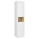 Пенал подвесной Qtap Robin 350х1650х316 White/Whitish oak QT1376PN1651LWWO