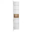 Пенал подвесной Qtap Robin 350х1650х316 White/Whitish oak QT1376PN1651LWWO