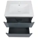 Комплект Qtap Scorpio 605х825х460 Graphite тумба напольная + раковина врезная QT1471TNВ6023060CG