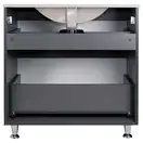 Комплект Qtap Albatross 810х825х460 Graphite тумба напольная + раковина врезная  QT1471TNВ8023080CG