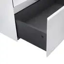Комплект Qtap Tern 600х725х437 White тумба напольная + раковина врезная, с полотенцедержателем QT1771TNЛ6013060CW (QT1771TNL6013060CW)